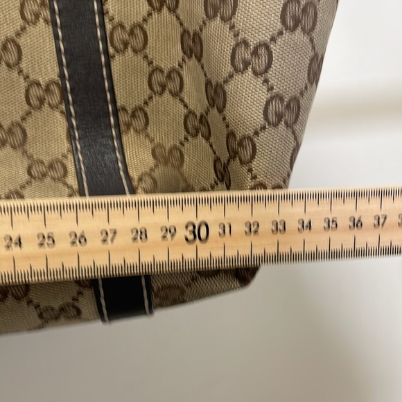 Gucci - Classic Canvas Leather Medium Tote bag - Brown - Picture 8 of 16